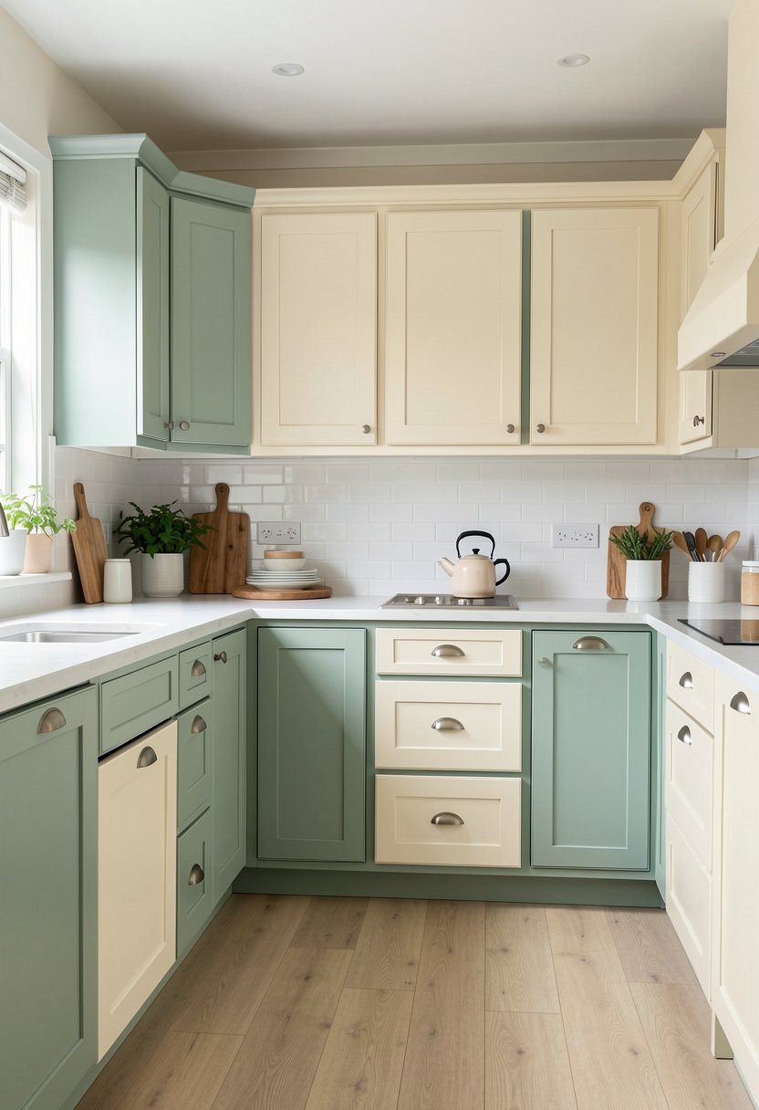 Soft Sage and Cream Mix