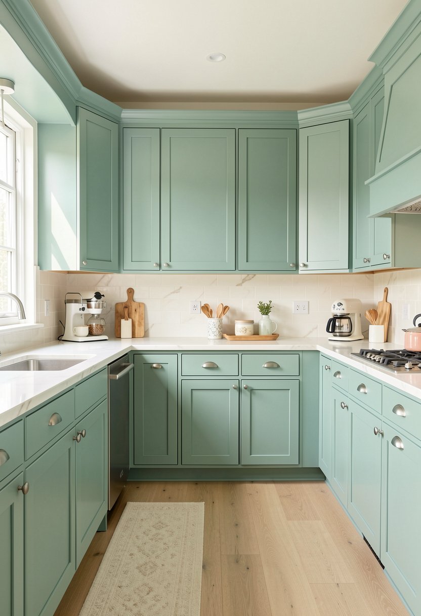 Soften Teal with Creamy Whites