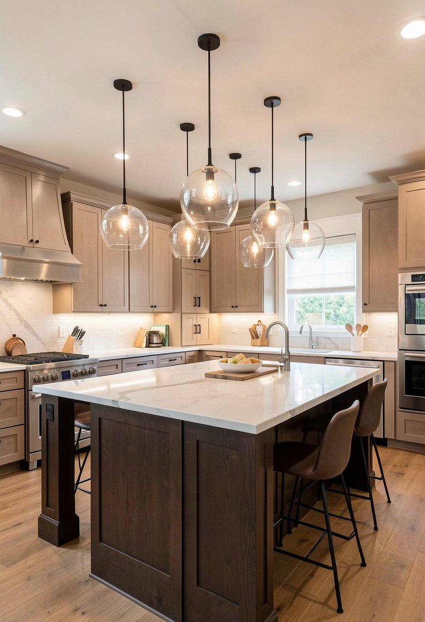 Statement Pendants Over Islands
