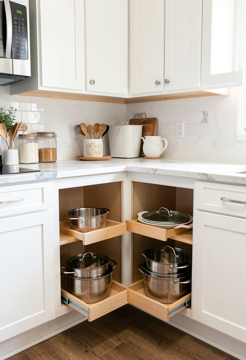 Swing Out Trays for Deep Pots