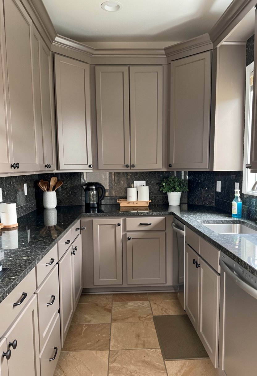 Taupe Cabinets