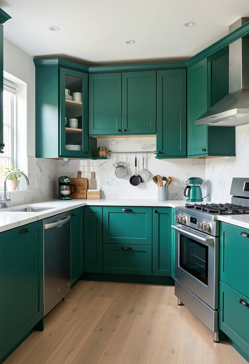 Teal Green with Modern Accents