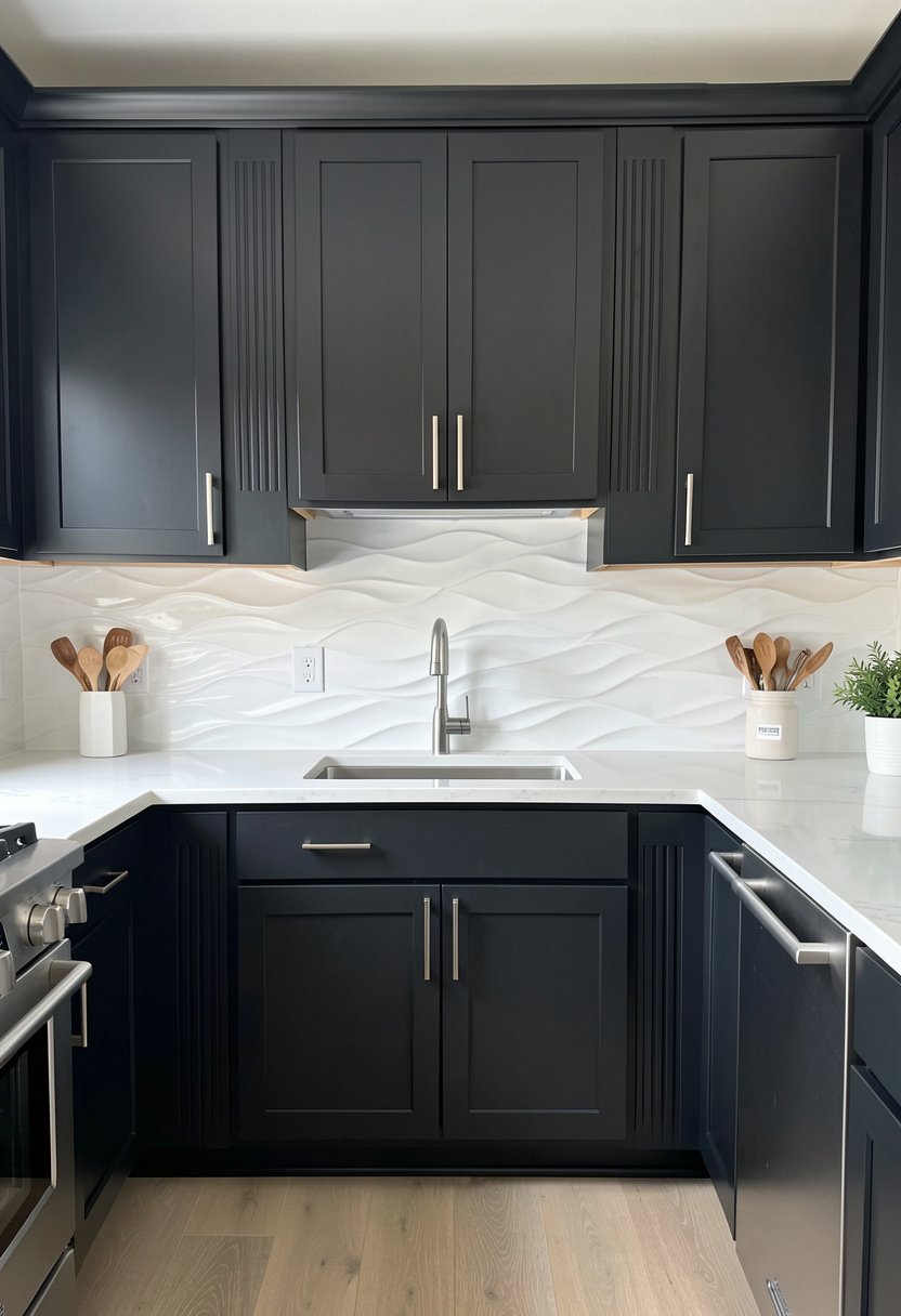 Textured White Ceramic Waves