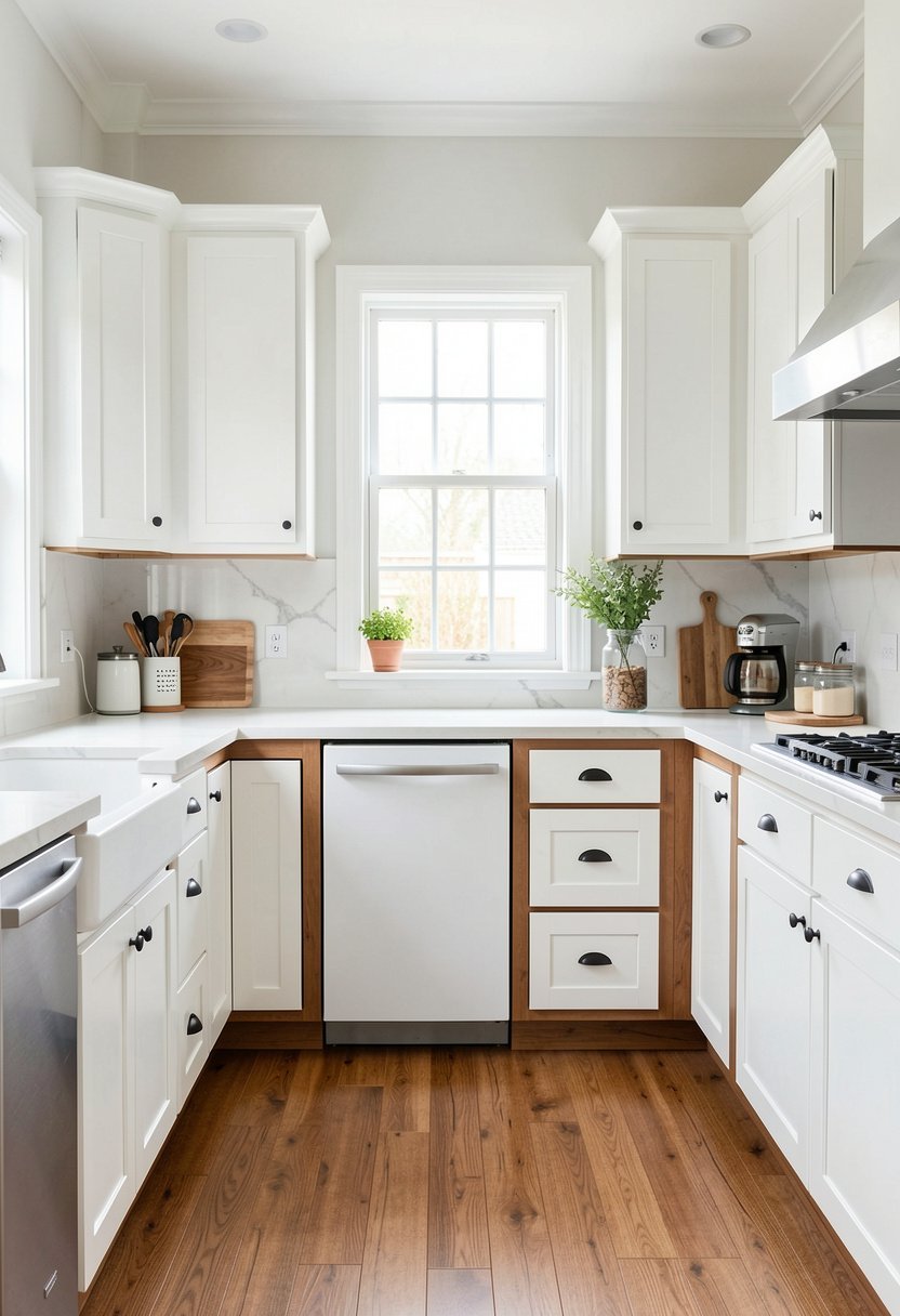 the Classic White Uppers and Wood Base
