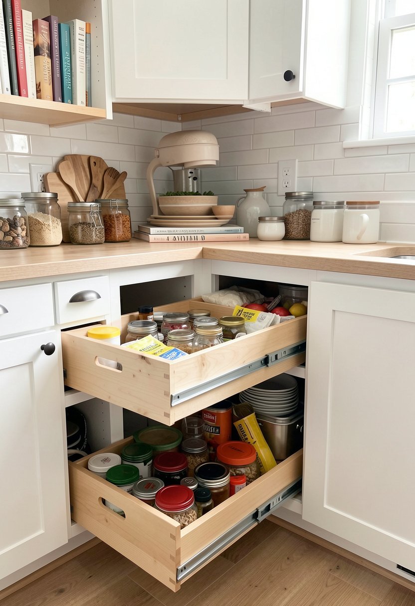Tiered Pull Outs for Small Items