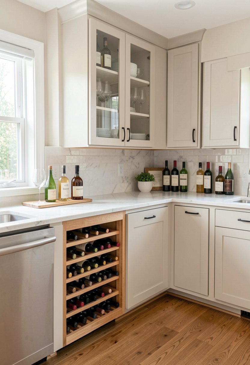 Toe Kick Wine Rack