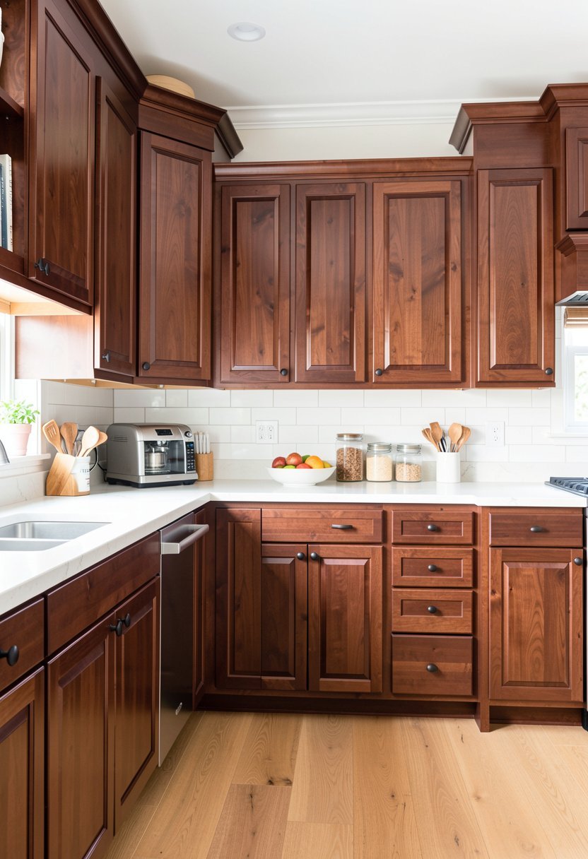 Try a Deep Mahogany Stain