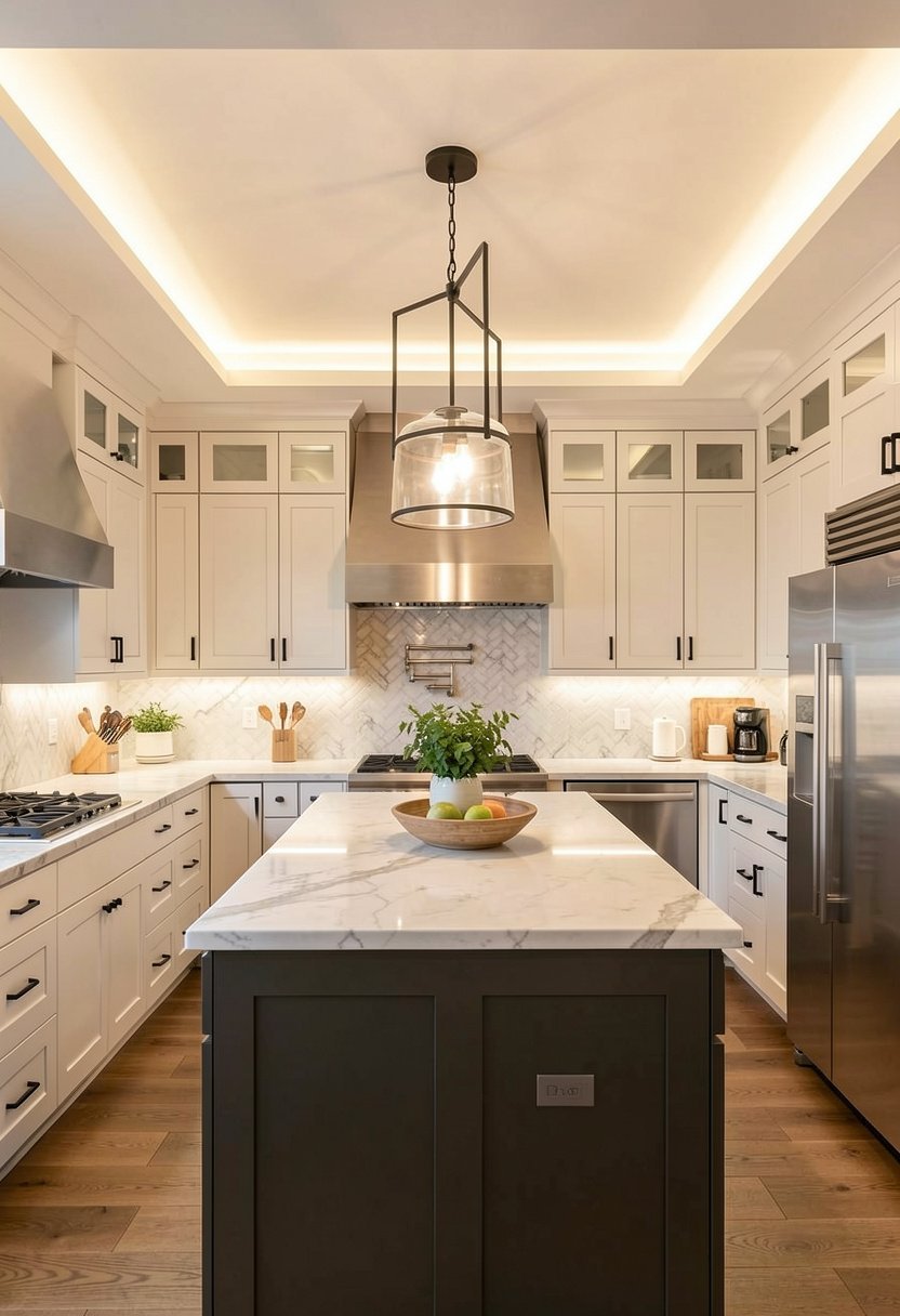 Try Cove Lighting Near Ceiling