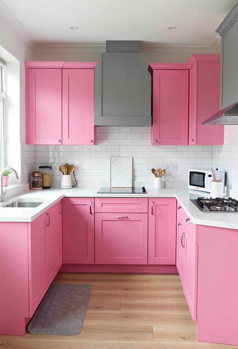 Two Tone Pink and Gray