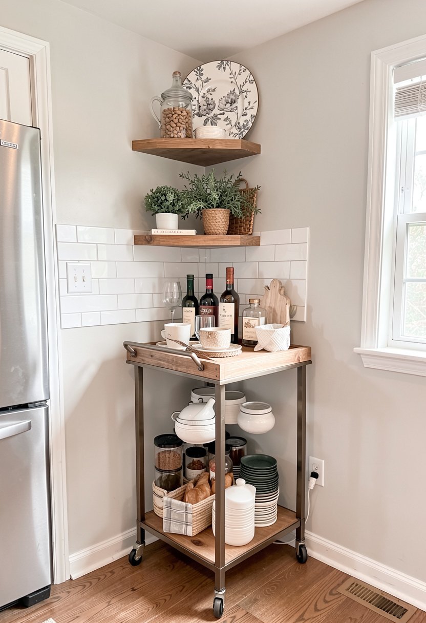 Use a Bar Cart for Easy Hosting