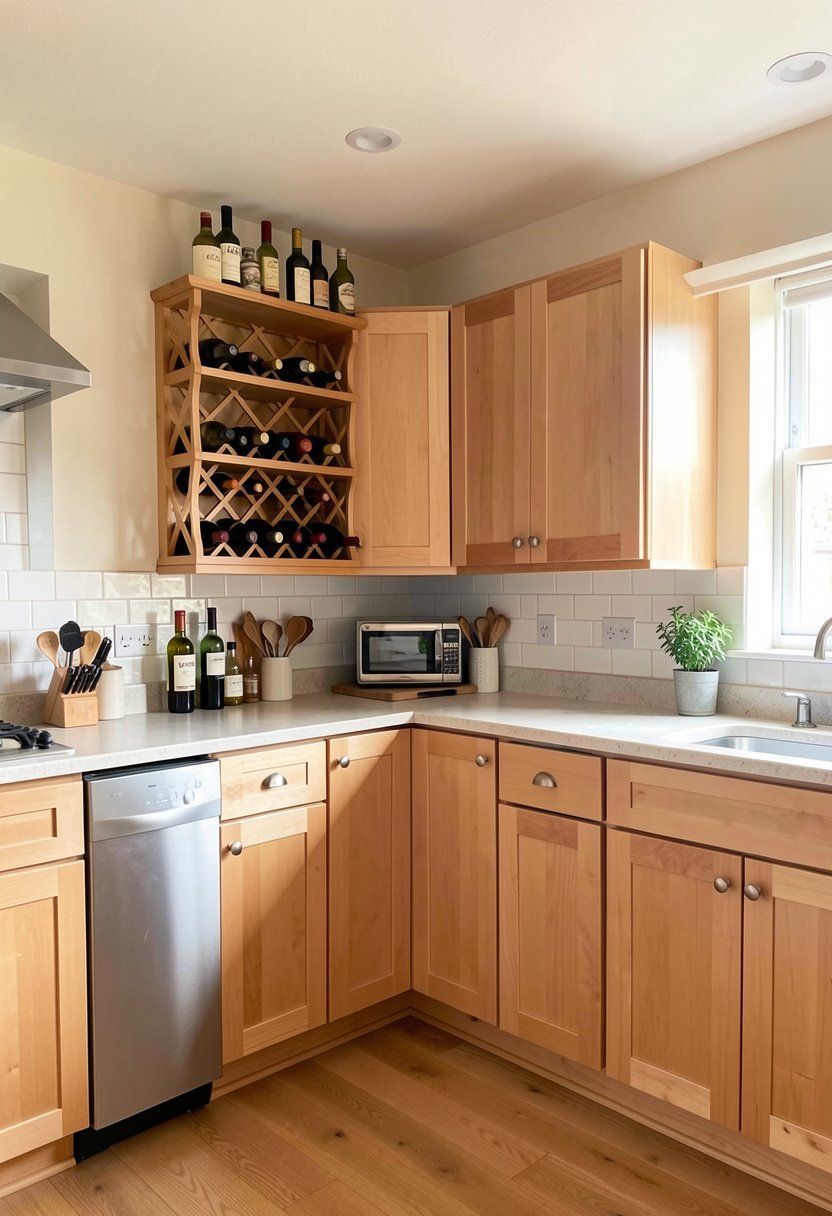 Use a Decorative Wine Bottle Rack