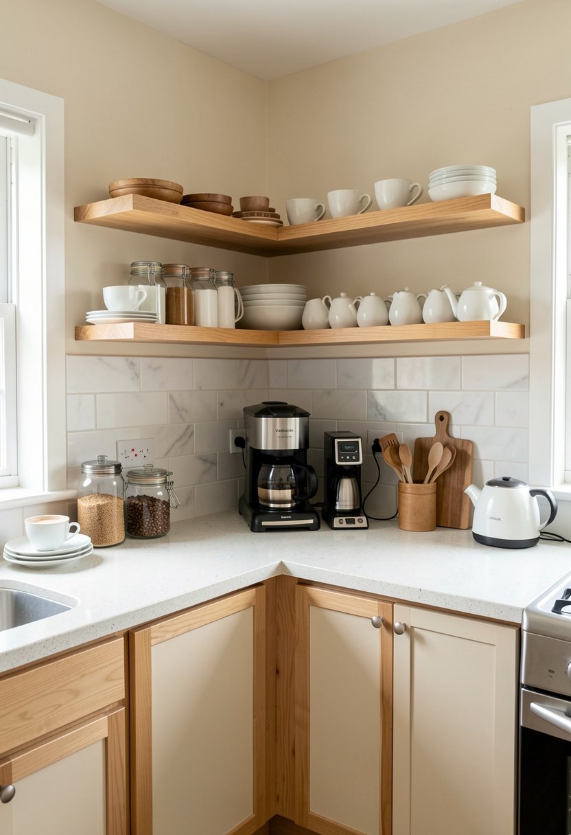 Use a Floating Shelf for Your Mugs