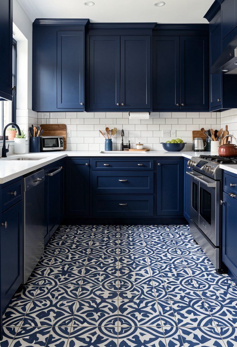 Use Bold Patterned Floor Tiles