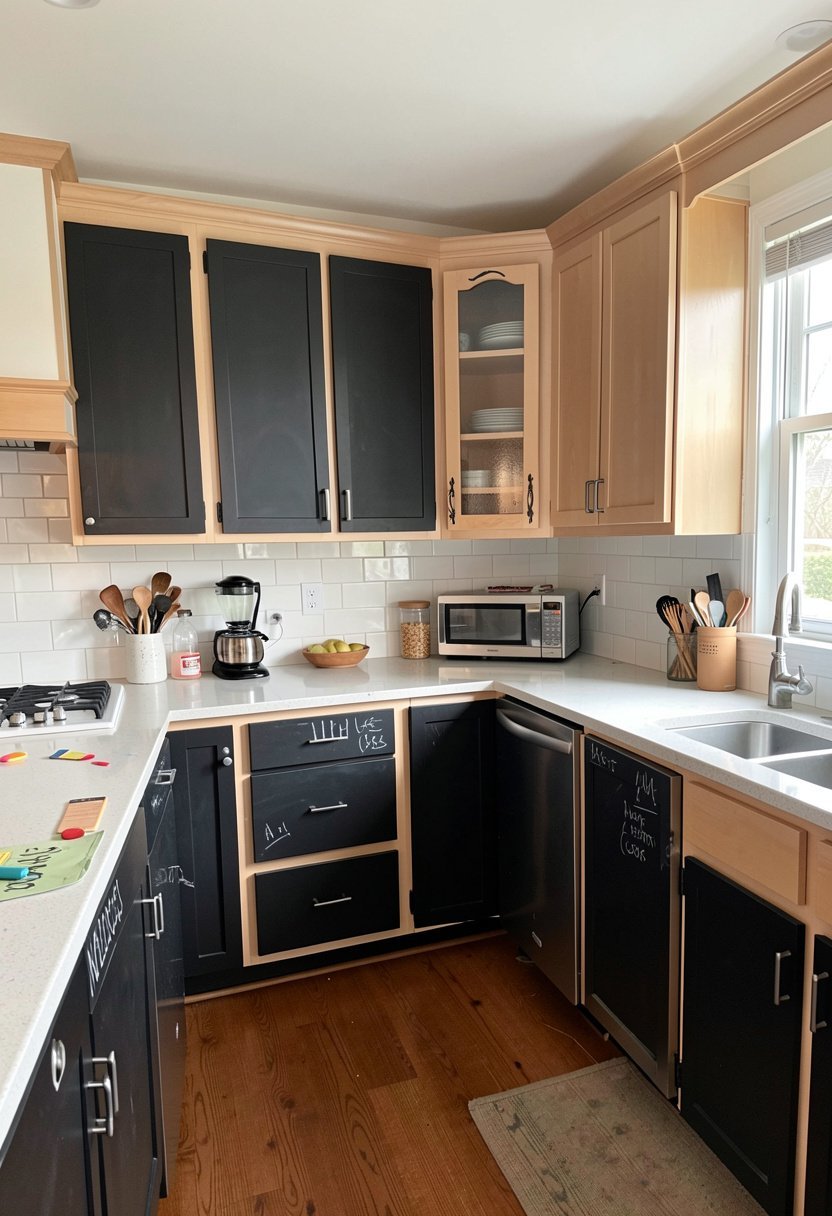Use Chalkboard Paint Fronts