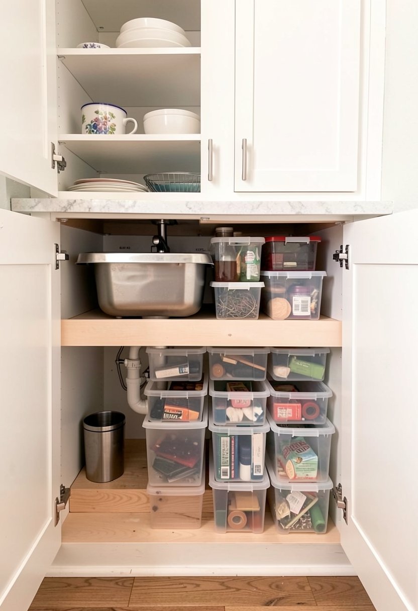 Use Clear Plastic Bins
