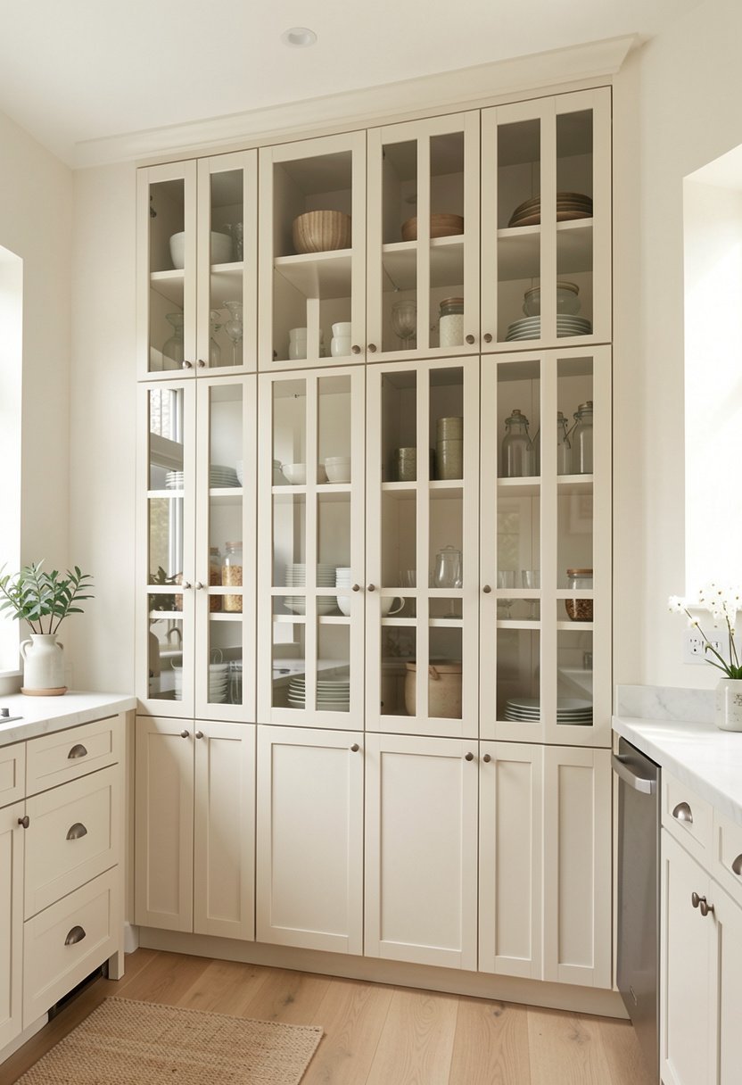 Use Glass Doors for Airy Height