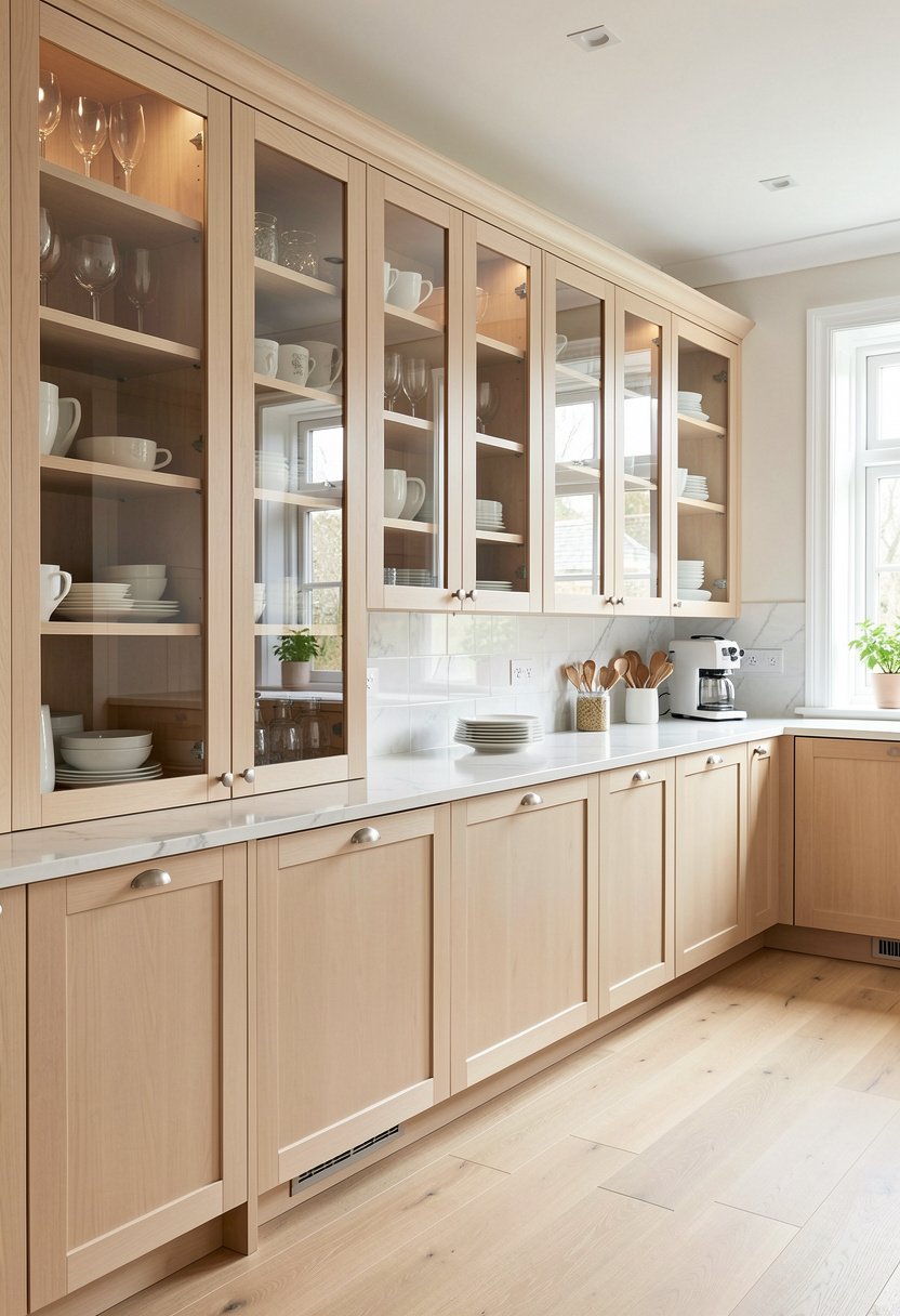 Use Glass Fronts for Depth