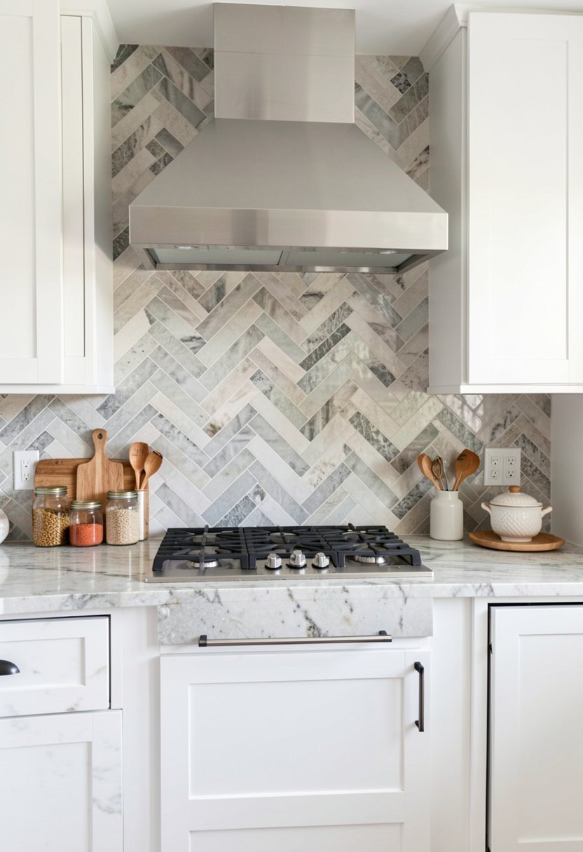 Use Herringbone Patterned Stone