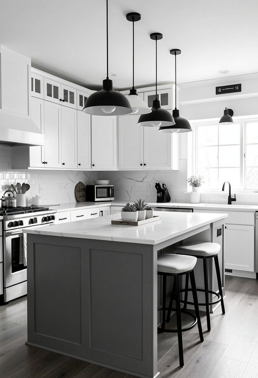 Use High Contrast Lighting Fixtures