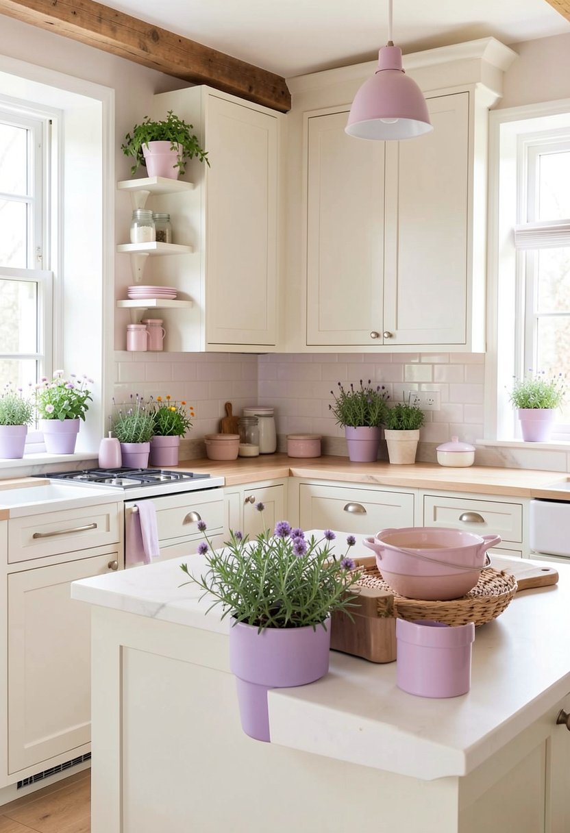 Use Lilac Herb Pots