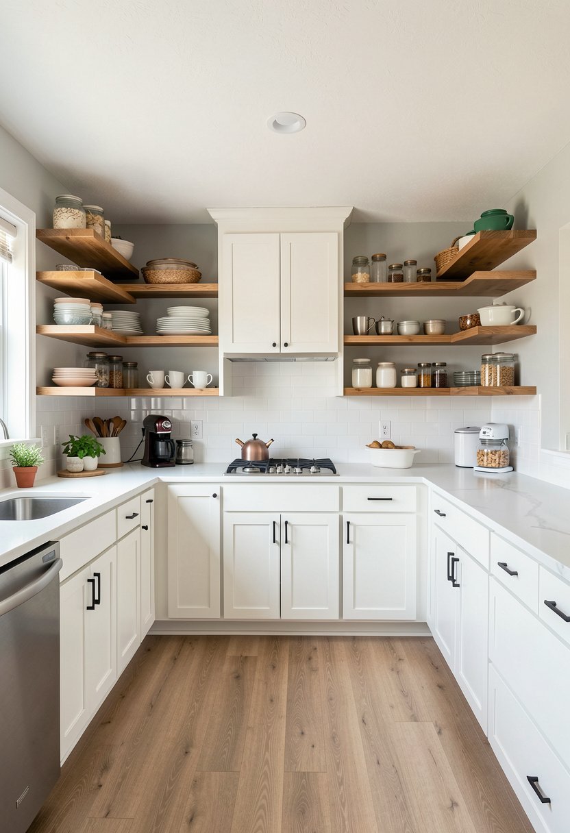 Use Open Shelving Carefully