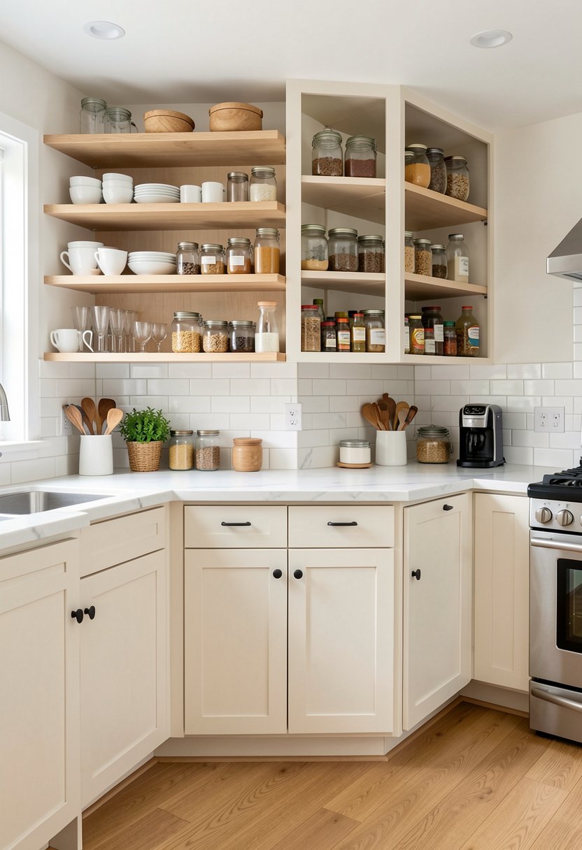 Use Open Shelving for Daily Essentials