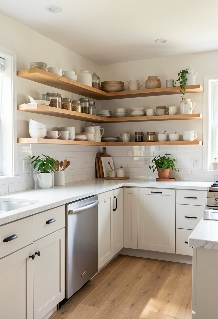 Use Open Shelving for Variety