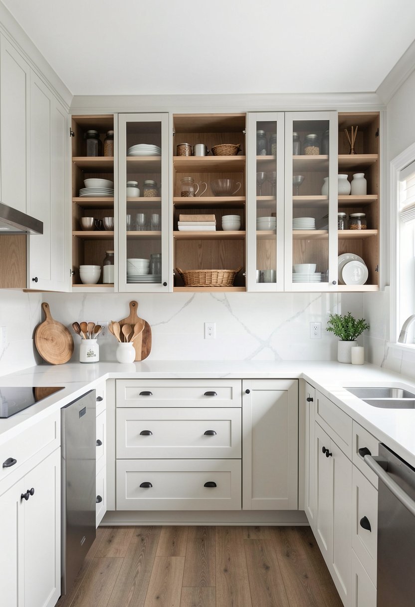 Use Open Shelving Inserts