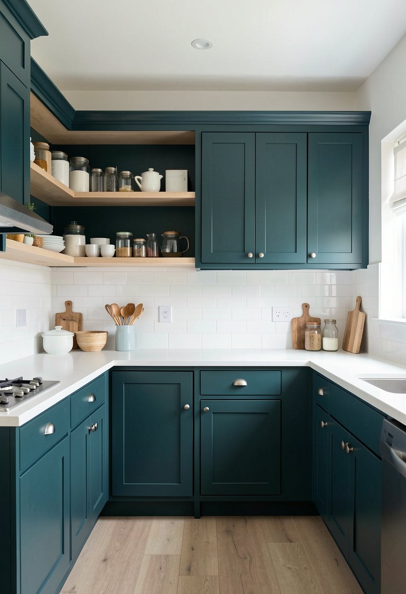Use Open Shelving to Lighten Up
