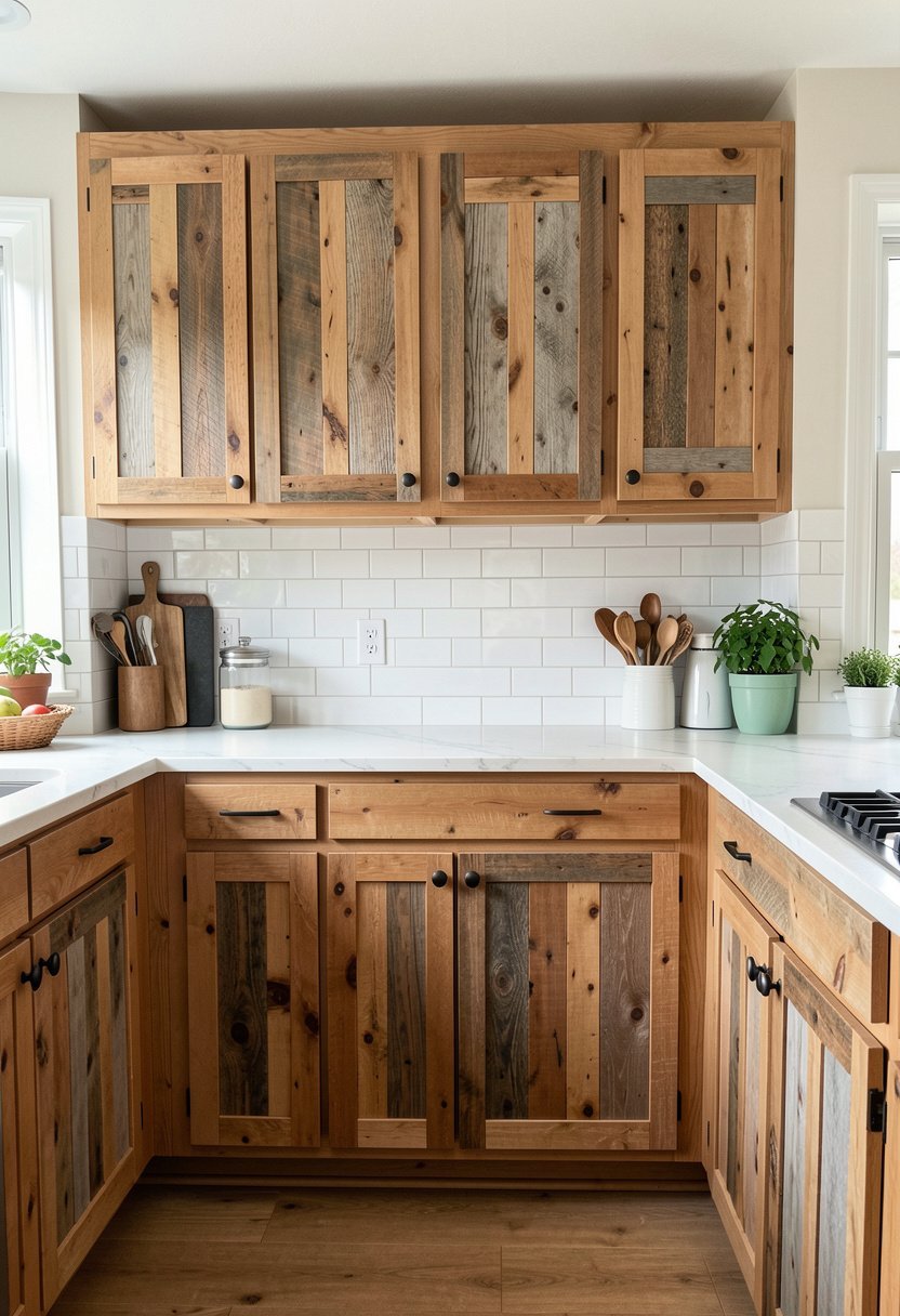 Use Reclaimed Wood Cabinet Doors