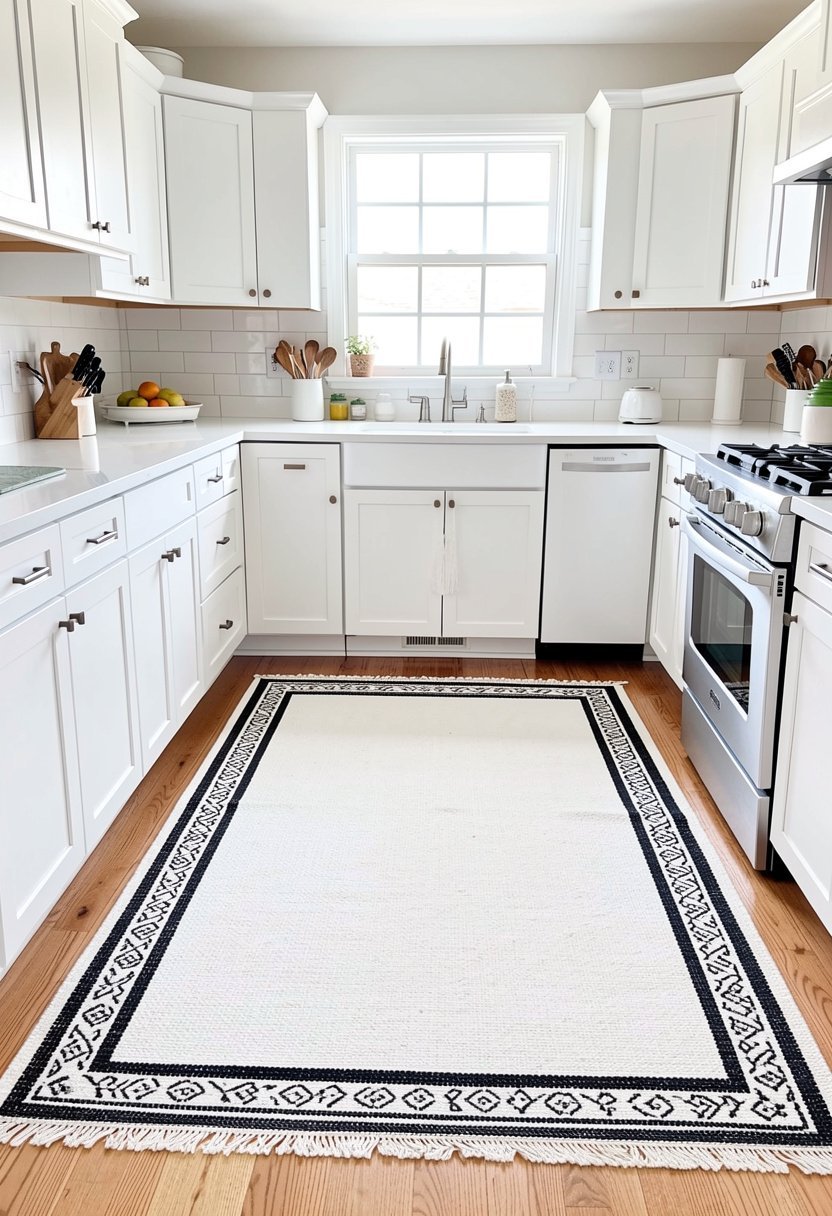 Use Rugs with Dark Borders