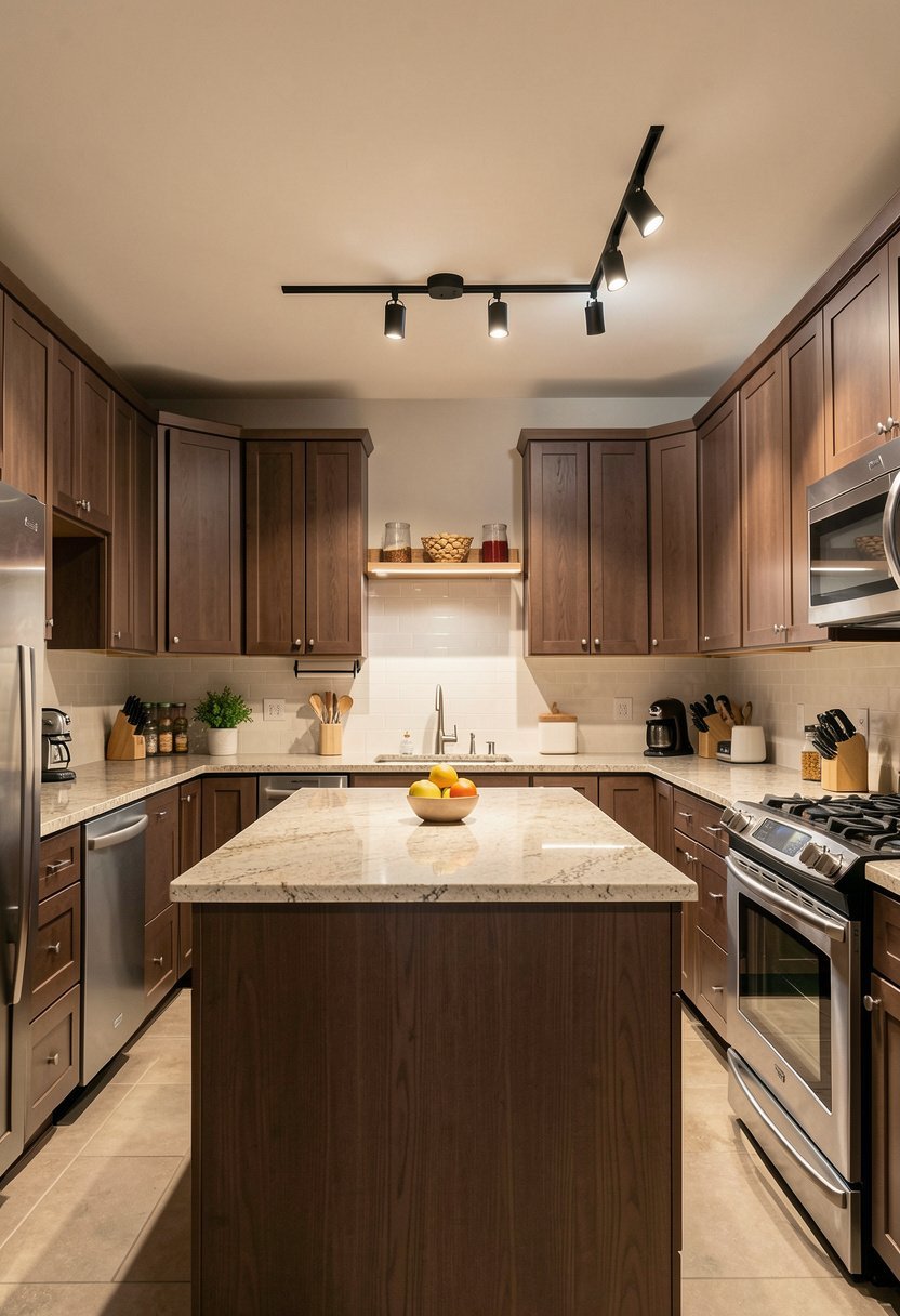 Use Track Lighting for Dark Corners