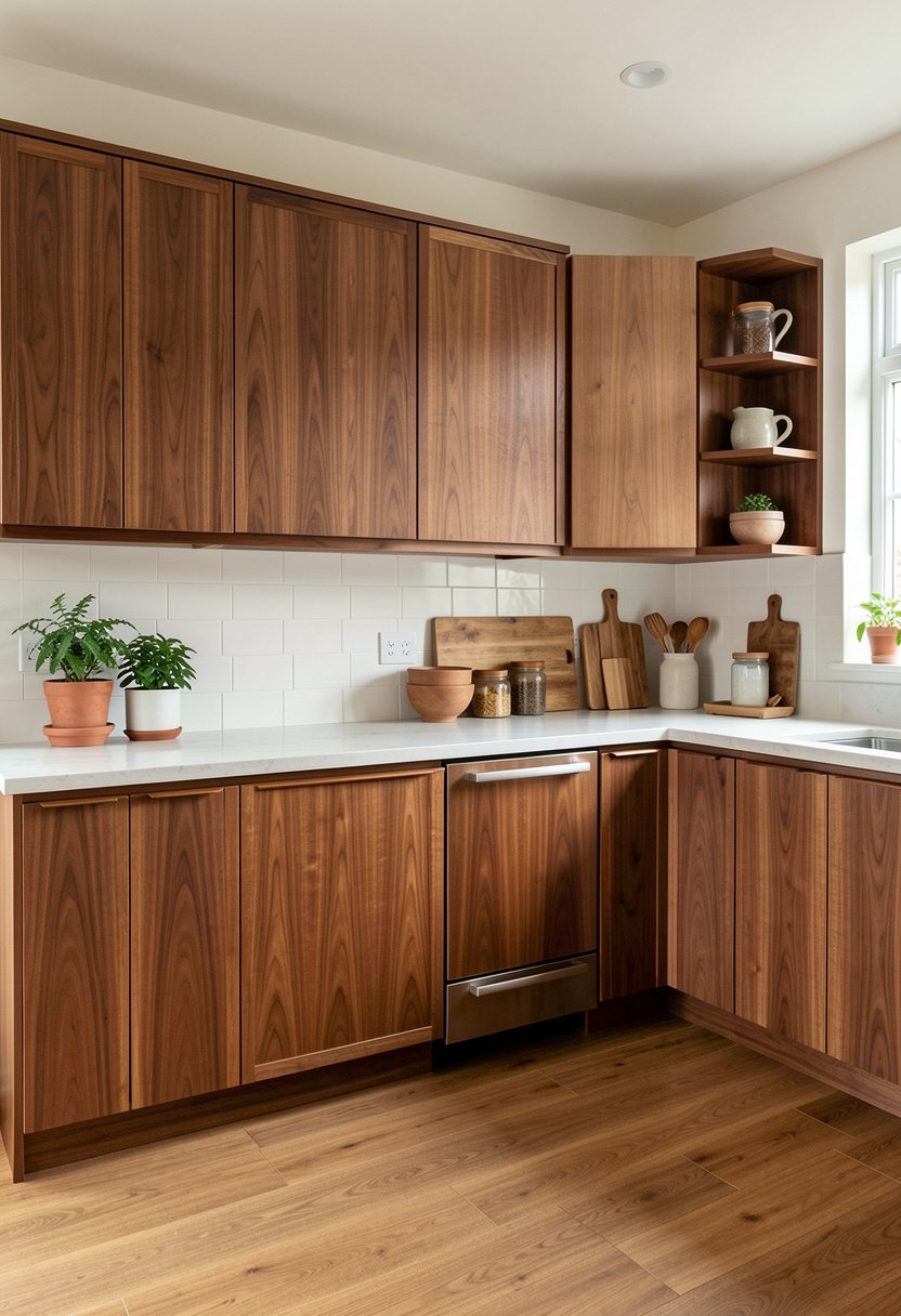 Use Warm Walnut Wood Tones