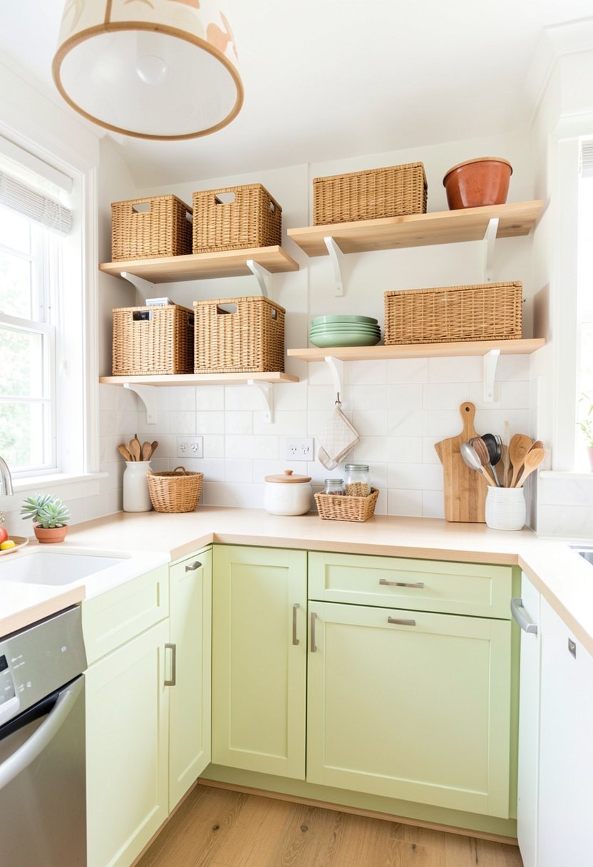 Use Woven Baskets On Rails