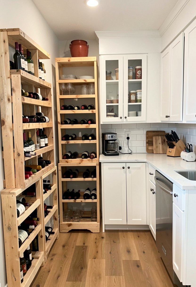 Vertical Pallet Wine Rack Displays