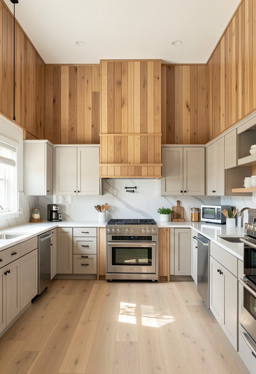 Vertical Shiplap Wood Panels