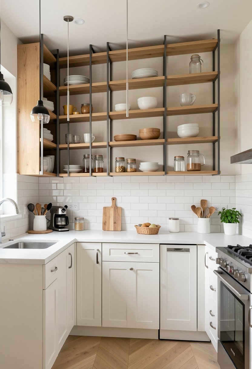 Vertical Stacked Shelves for Height