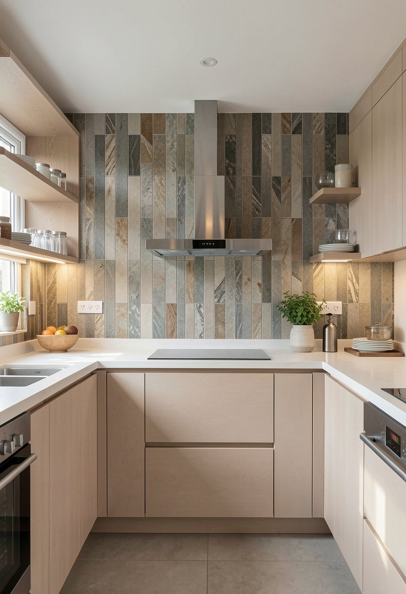 Vertical Stacked Stone Tiles