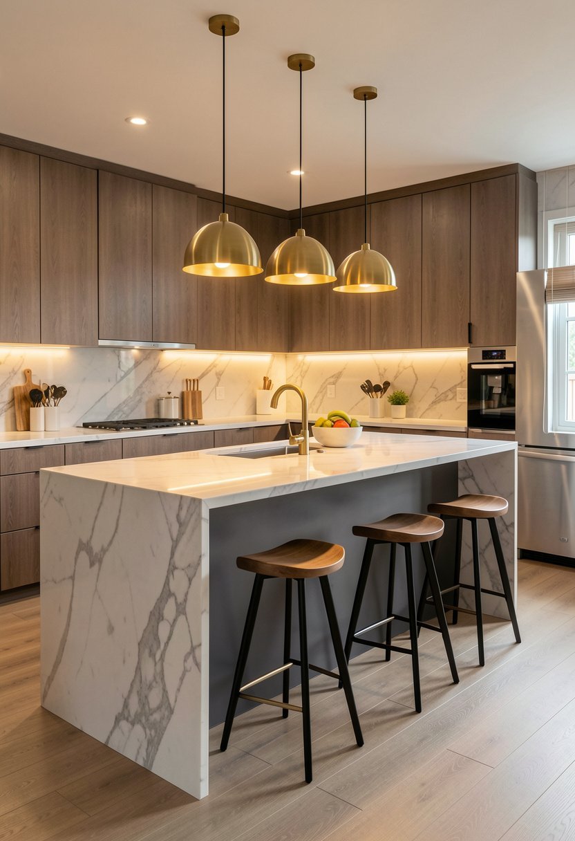 Warm Brass Glows for a Soft Vibe
