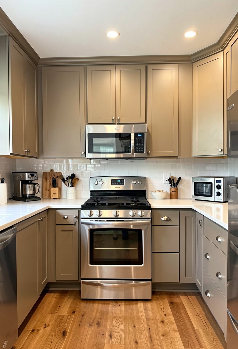 Warm Greige Cabinets
