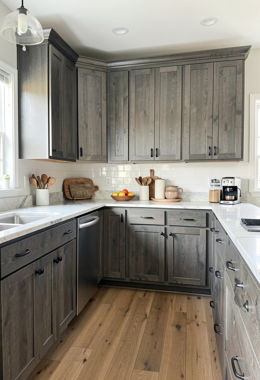 Weathered Gray Oak Finish