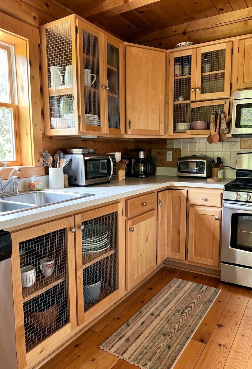 Wire Mesh Cabinet Inserts