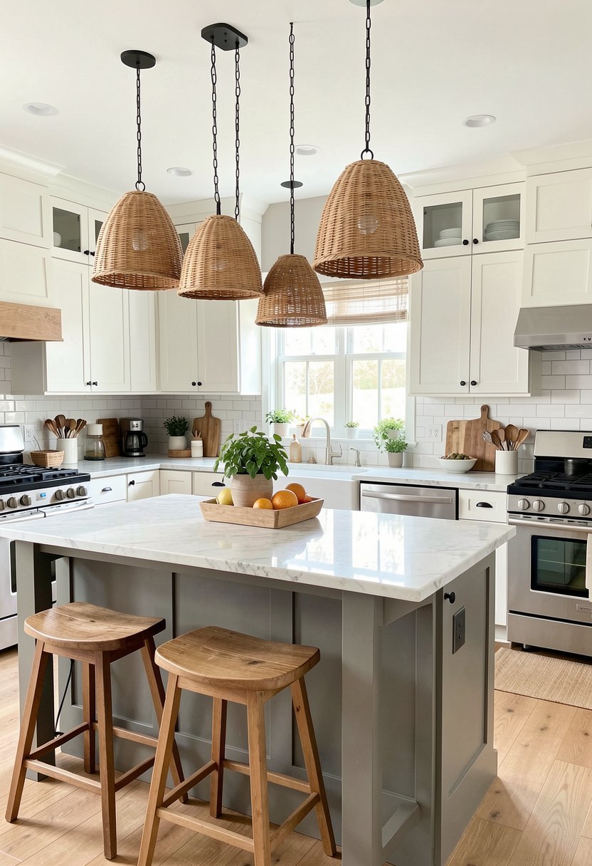 Woven Basket Pendants